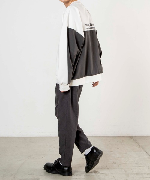 WEGO(ウィゴー)の「WEGO/ドルマンロゴプリントプルオーバー(スウェット・メンズ・ホワイト/ベージュ/サックスブルー・MEDIUM/LARGE)」の22枚目の写真