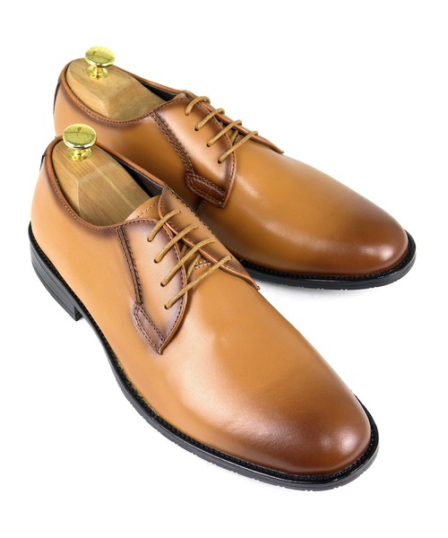 SARABANDE（サラバンド）の「SARABANDE / 本革 外羽根プレーントゥシューズ クッションインソール (6931)（ドレスシューズ・メンズ・ブラック/ブラウン/キャメル/ブラック系その他/ワインレッド・44/46/48/40/39/41/42/43/45/50/47）」の4枚目の写真