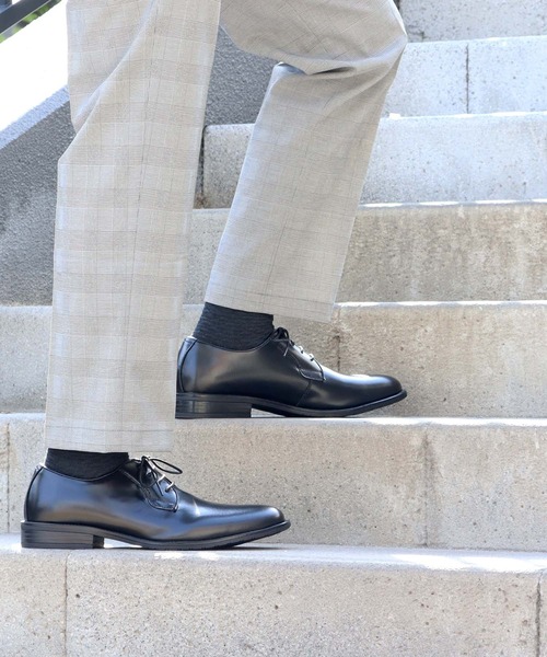 SARABANDE（サラバンド）の「SARABANDE / 本革 外羽根プレーントゥシューズ クッションインソール (6931)（ドレスシューズ・メンズ・ブラック/ブラウン/キャメル/ブラック系その他/ワインレッド・44/46/48/40/39/41/42/43/45/50/47）」の8枚目の写真