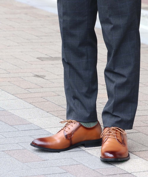 SARABANDE（サラバンド）の「SARABANDE / 本革 外羽根プレーントゥシューズ クッションインソール (6931)（ドレスシューズ・メンズ・ブラック/ブラウン/キャメル/ブラック系その他/ワインレッド・44/46/48/40/39/41/42/43/45/50/47）」の11枚目の写真