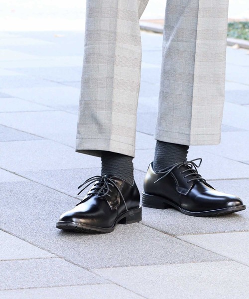 SARABANDE（サラバンド）の「SARABANDE / 本革 外羽根プレーントゥシューズ クッションインソール (6931)（ドレスシューズ・メンズ・ブラック/ブラウン/キャメル/ブラック系その他/ワインレッド・44/46/48/40/39/41/42/43/45/50/47）」の9枚目の写真