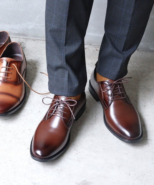 SARABANDE（サラバンド）の「SARABANDE / 本革 外羽根プレーントゥシューズ クッションインソール (6931)（ドレスシューズ・メンズ・ブラック/ブラウン/キャメル/ブラック系その他/ワインレッド・44/46/48/40/39/41/42/43/45/50/47）」の15枚目の写真