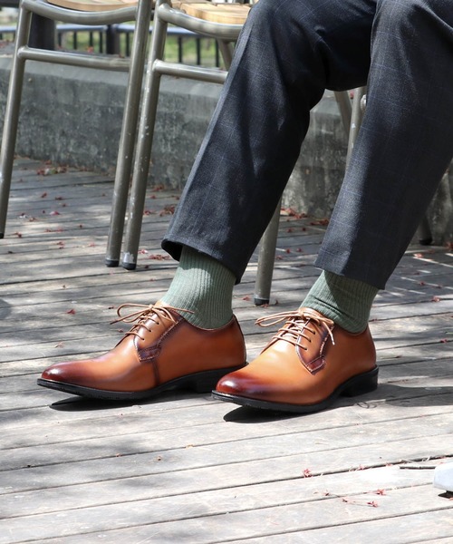 SARABANDE（サラバンド）の「SARABANDE / 本革 外羽根プレーントゥシューズ クッションインソール (6931)（ドレスシューズ・メンズ・ブラック/ブラウン/キャメル/ブラック系その他/ワインレッド・44/46/48/40/39/41/42/43/45/50/47）」の16枚目の写真