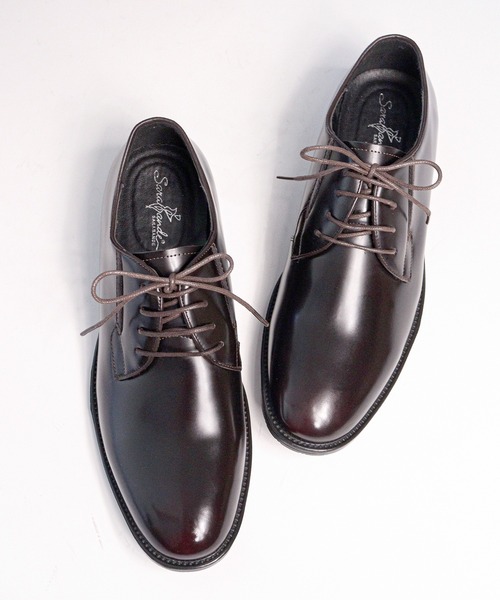 SARABANDE（サラバンド）の「SARABANDE / 本革 外羽根プレーントゥシューズ クッションインソール (6931)（ドレスシューズ・メンズ・ブラック/ブラウン/キャメル/ブラック系その他/ワインレッド・44/46/48/40/39/41/42/43/45/50/47）」の22枚目の写真