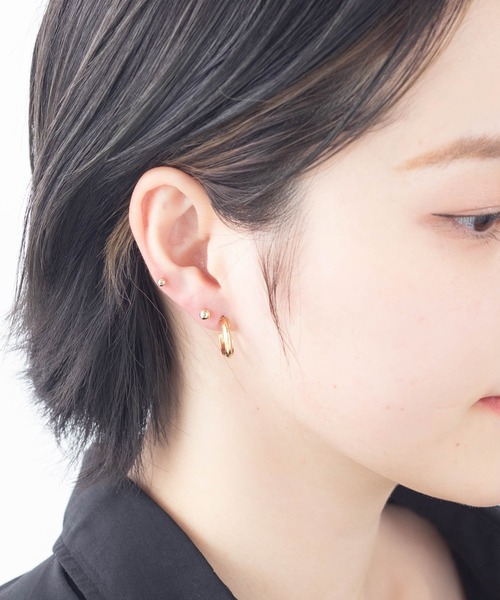 mille blanc(ミルブラン)の「セットピアス 日本製 ニッケルフリー(ピアス(片耳用)・レディース・シルバー系その他2/シルバー/ゴールド/ゴールド系その他/シルバー系その他3/シルバー系その他・FREE)」の6枚目の写真