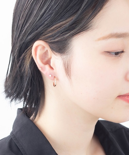 mille blanc(ミルブラン)の「セットピアス 日本製 ニッケルフリー(ピアス(片耳用)・レディース・シルバー系その他2/シルバー/ゴールド/ゴールド系その他/シルバー系その他3/シルバー系その他・FREE)」の5枚目の写真