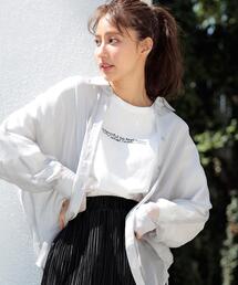 INGNI | 刺繍2段ロゴロングTシャツ(Tシャツ/カットソー)