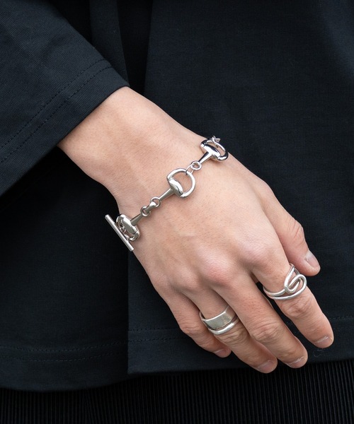 Adoon plain（アドーンプレーン）の「【Adoon plain】MIXチェーンブレスレット（ブレスレット・メンズ・シルバー/ゴールド・FREE）」の6枚目の写真