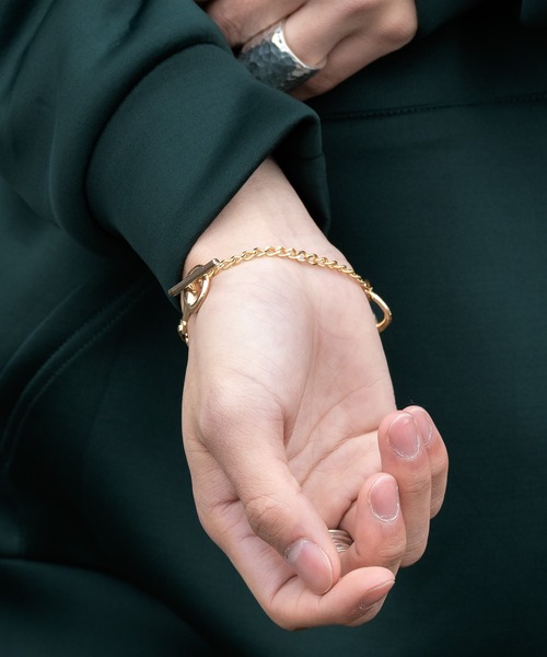 Adoon plain（アドーンプレーン）の「【Adoon plain】MIXチェーンブレスレット（ブレスレット・メンズ・シルバー/ゴールド・FREE）」の8枚目の写真