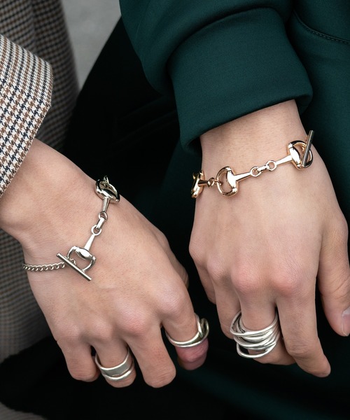 Adoon plain（アドーンプレーン）の「【Adoon plain】MIXチェーンブレスレット（ブレスレット・メンズ・シルバー/ゴールド・FREE）」の3枚目の写真