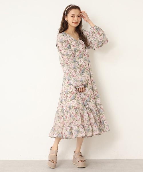 one after another NICE CLAUP(ワンアフターアナザーナイスクラップ)の「フロントリボンロングワンピース(ワンピース・レディース・ホワイト系その他/ベージュ系その他/イエロー系その他・FREE)」の19枚目の写真