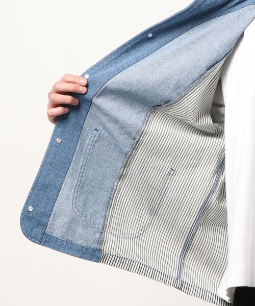 Burner（バーナー）の「【BURNER SELECT】デニム/ヒッコリークレイジーカバーオール（カバーオール・メンズ・ブルー系その他/ブラック系その他・L/XL/M）」の5枚目の写真