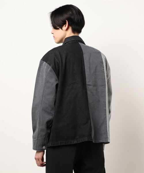 Burner（バーナー）の「【BURNER SELECT】デニム/ヒッコリークレイジーカバーオール（カバーオール・メンズ・ブルー系その他/ブラック系その他・L/XL/M）」の6枚目の写真