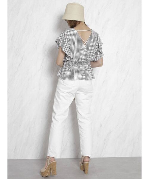 dazzlin(ダズリン)の「ギャザーシャーリングフリルブラウス(シャツ/ブラウス・レディース・オフホワイト/ブラック/ブルー/ブラウン/その他1・FREE)」の19枚目の写真