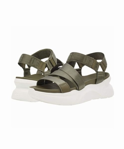 UGG（アグ）の「UGG（アグ）LA SHORES / サンダル（サンダル・レディース・ホワイト/ブラック/オリーブ・5/6/7/8）」の3枚目の写真
