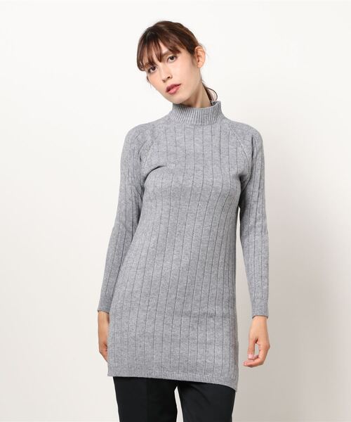 Lace Ladies（レースレディース）の「リブ ハイネック 長袖ニット（ニット/セーター・レディース・テラコッタ/ブラック/ホワイト/グレー/ピンク・FREE）」の19枚目の写真