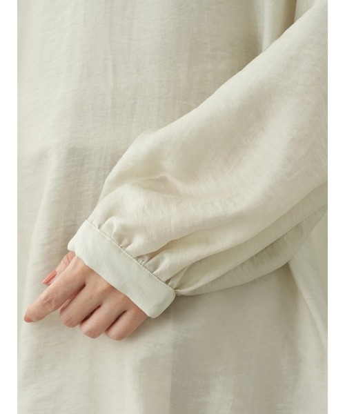 earth music&ecology（アースミュージックアンドエコロジー）の「【WEB限定】チャイナ釦Aラインチュニック ＊（シャツ/ブラウス・レディース・ブラック/オフホワイト/その他6・FREE）」の4枚目の写真