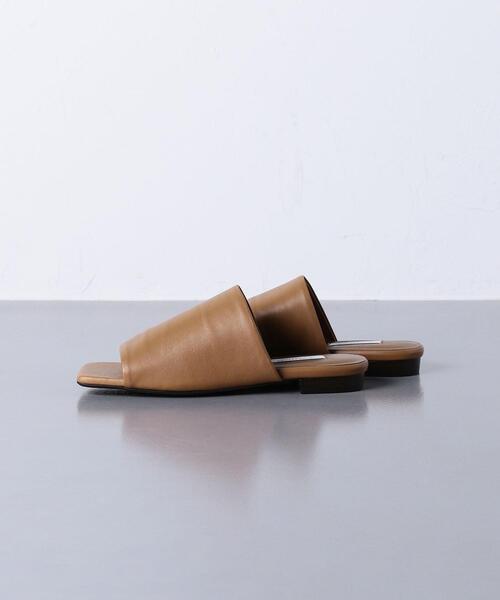 UNITED ARROWS（ユナイテッドアローズ）の「UWCMD スクエア ミュール フラット サンダル◆（サンダル・レディース・ブラウン/ブラック・36/38/37/35）」の8枚目の写真