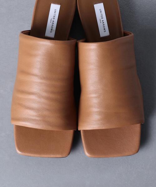 UNITED ARROWS（ユナイテッドアローズ）の「UWCMD スクエア ミュール フラット サンダル◆（サンダル・レディース・ブラウン/ブラック・36/38/37/35）」の10枚目の写真