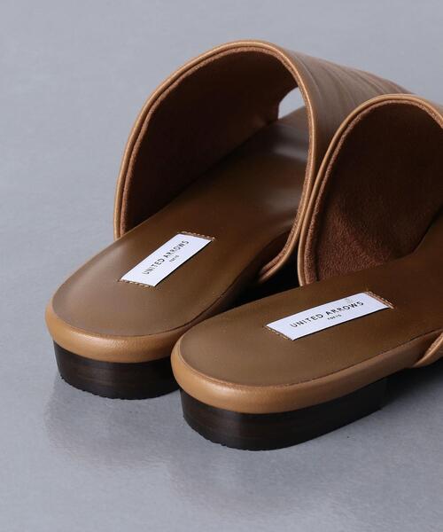 UNITED ARROWS（ユナイテッドアローズ）の「UWCMD スクエア ミュール フラット サンダル◆（サンダル・レディース・ブラウン/ブラック・36/38/37/35）」の11枚目の写真