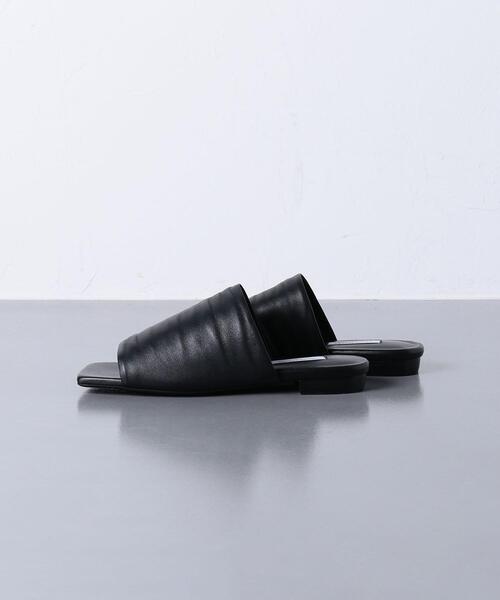 UNITED ARROWS（ユナイテッドアローズ）の「UWCMD スクエア ミュール フラット サンダル◆（サンダル・レディース・ブラウン/ブラック・36/38/37/35）」の9枚目の写真