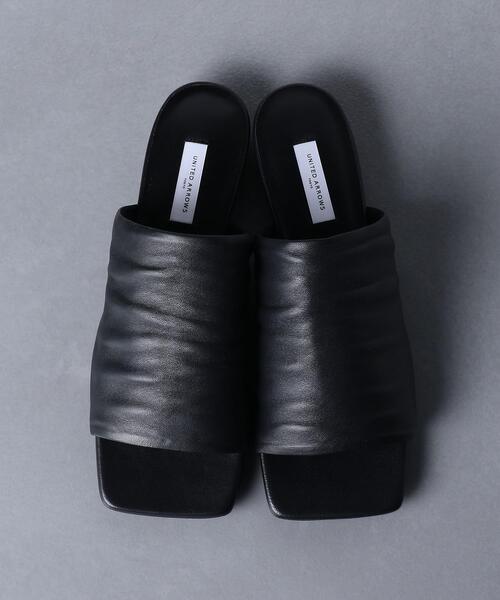 UNITED ARROWS（ユナイテッドアローズ）の「UWCMD スクエア ミュール フラット サンダル◆（サンダル・レディース・ブラウン/ブラック・36/38/37/35）」の13枚目の写真