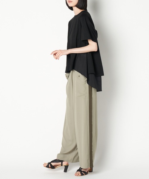 ライチ(ライチ)の「vingtrois/151-24332(Tシャツ/カットソー・レディース・オフホワイト/ブラック・FREE)」の5枚目の写真