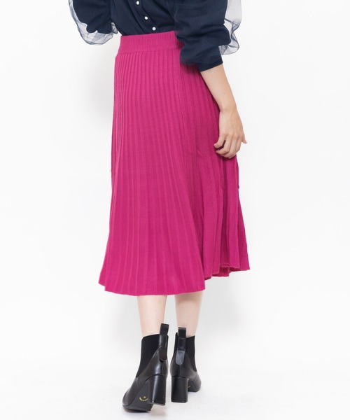 mili an deni（ミリアンデニ）の「リブニットスカート（スカート・レディース・チャコールグレー/ブラック/ブルー/グレー/ネイビー/グリーン/パープル・M/L）」の20枚目の写真