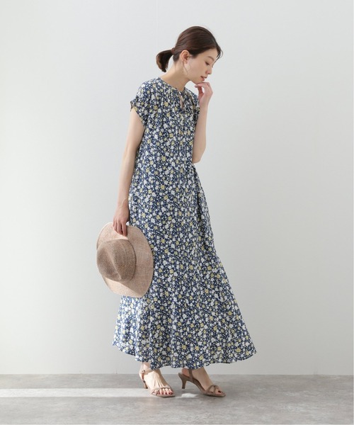 SLOBE IENA（スローブイエナ）の「Geometric Flower フレアワンピース