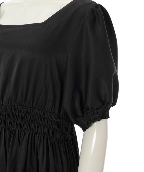 fifth（フィフス）の「バックリボンバイカラーワンピース（ワンピース・レディース・ブラック/モカ・SMALL/MEDIUM）」の13枚目の写真