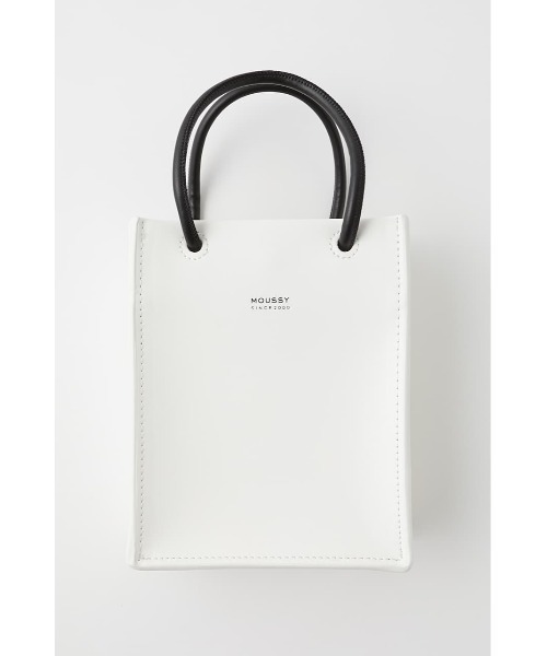 MOUSSY（マウジー）の「SOUVENIR TINY SHOULDER バッグ（ショルダーバッグ・レディース・ホワイト/ブラック・FREE）」の3枚目の写真