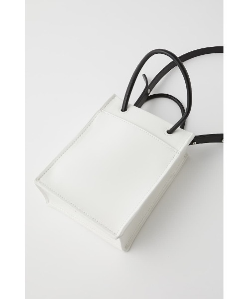 MOUSSY（マウジー）の「SOUVENIR TINY SHOULDER バッグ（ショルダーバッグ・レディース・ホワイト/ブラック・FREE）」の5枚目の写真