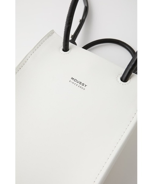 MOUSSY（マウジー）の「SOUVENIR TINY SHOULDER バッグ（ショルダーバッグ・レディース・ホワイト/ブラック・FREE）」の7枚目の写真