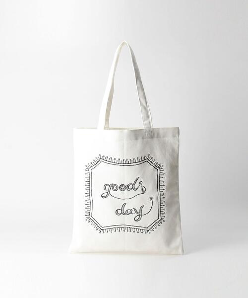 THE STATION STORE(ザ ステーション ストア)の「<ToBiAS>CASUALS シシュウ トートバッグ(トートバッグ・レディース・ブラック/ネイビー・FREE)」の1枚目の写真