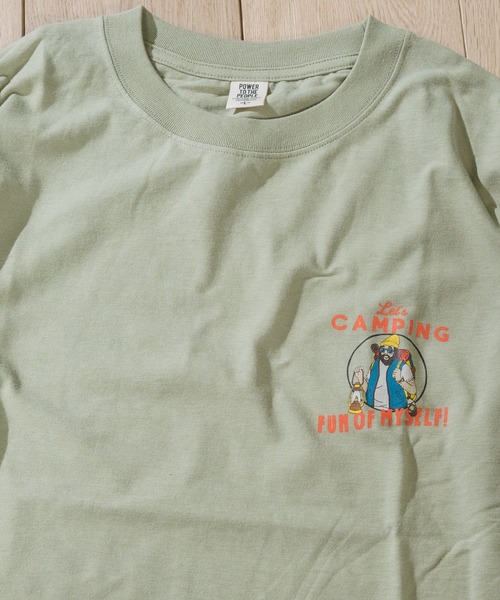JOHN'S CLOSET（ジョンズクローゼット）の「【12】〔POWER TO THE PEOPLE/パワートゥザピープル〕CAMPINGプリントTシャツ（Tシャツ/カットソー・メンズ・ネイビー/オフホワイト/マルチ・MEDIUM/LARGE）」の5枚目の写真