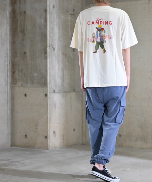 JOHN'S CLOSET（ジョンズクローゼット）の「【12】〔POWER TO THE PEOPLE/パワートゥザピープル〕CAMPINGプリントTシャツ（Tシャツ/カットソー・メンズ・ネイビー/オフホワイト/マルチ・MEDIUM/LARGE）」の15枚目の写真