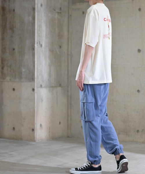 JOHN'S CLOSET（ジョンズクローゼット）の「【12】〔POWER TO THE PEOPLE/パワートゥザピープル〕CAMPINGプリントTシャツ（Tシャツ/カットソー・メンズ・ネイビー/オフホワイト/マルチ・MEDIUM/LARGE）」の19枚目の写真