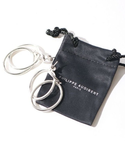 PHILIPPE AUDIBERT（フィリップ オーディベール）の「[PHILIPPE AUDIBERT/フィリップ オーディベール] BO PATXI LISSE LAITON フープピアス（ピアス（両耳用）・レディース・シルバー・ONE SIZE）」の5枚目の写真