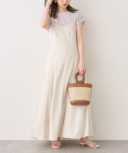 natural couture(ナチュラルクチュール)の「USAコットンフレンチスリーブロゴTシャツ(Tシャツ/カットソー・レディース・ブラック/ホワイト系その他/オフホワイト/ミント/グレイッシュベージュ・FREE)」の8枚目の写真