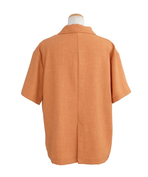 ＡＮＤＪ（アンドジェイ）の「リネンタッチ半袖テーラードジャケット（テーラードジャケット・レディース・オレンジ/ベージュ・M）」の19枚目の写真