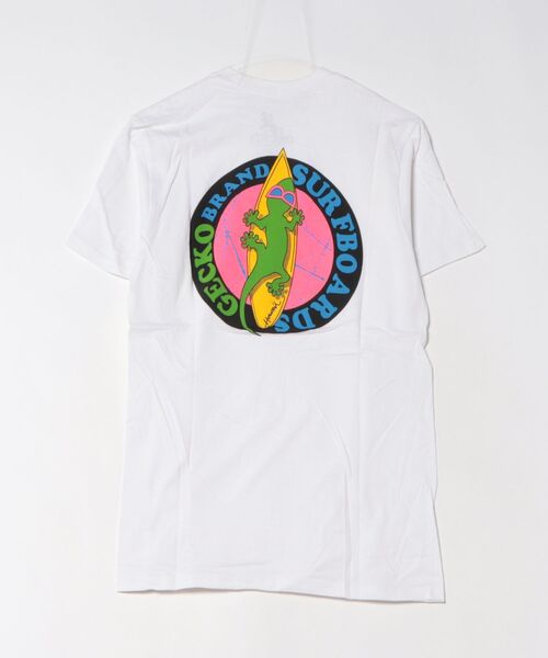 PARKS TOKYO SELECT(パークストウキョウセレクト)の「【GECKO HAWAII/ゲッコーハワイ】(UN)GECKO SURFBOARDS TEE(Tシャツ/カットソー・メンズ・ホワイト・LARGE/MEDIUM)」の2枚目の写真