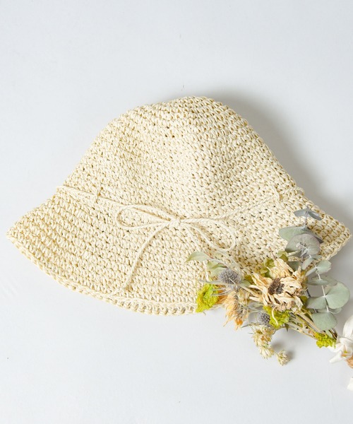 CALIFORNIA OUTFITTERS（カリフォルニア アウトフィッターズ）の「【キッズ商品】リボン紐ストローハット（ハット・キッズ・ベージュ/ライトベージュ・52-54cm）」の3枚目の写真