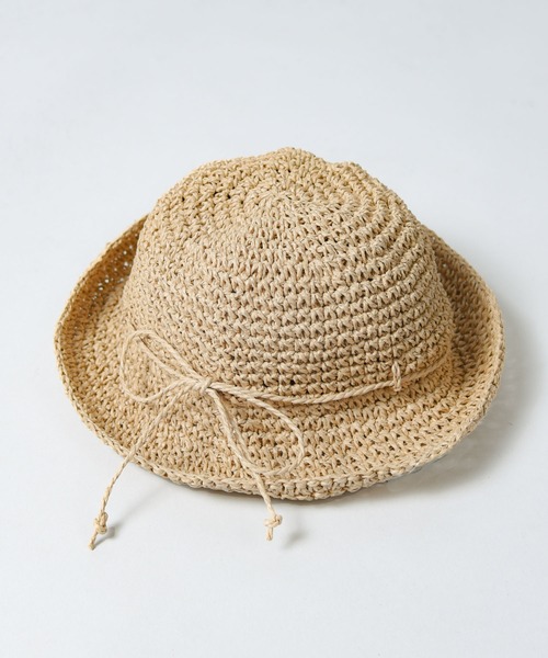 CALIFORNIA OUTFITTERS（カリフォルニア アウトフィッターズ）の「【キッズ商品】リボン紐ストローハット（ハット・キッズ・ベージュ/ライトベージュ・52-54cm）」の4枚目の写真
