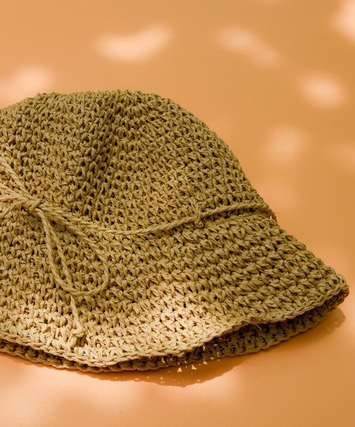 CALIFORNIA OUTFITTERS（カリフォルニア アウトフィッターズ）の「【キッズ商品】リボン紐ストローハット（ハット・キッズ・ベージュ/ライトベージュ・52-54cm）」の8枚目の写真