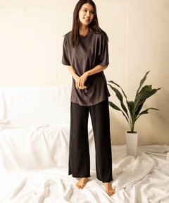 【ROOM】ビッグTシャツ/テレコパンツセット