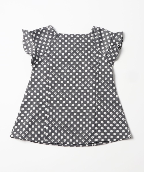 trois lapins kp（トロワラパンケーピー）の「Wジャガード素材のワンピース(80-90cm)（ジャンパースカート・キッズ・ブラウン/グレー・80ｃｍ/90cm）」の6枚目の写真