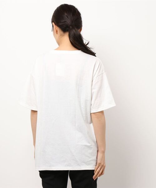 lakkanoir(ラッカノア)の「ビッグシルエットTシャツ(Tシャツ/カットソー・レディース・ホワイト/グレー/レッド・M/XL/L)」の5枚目の写真