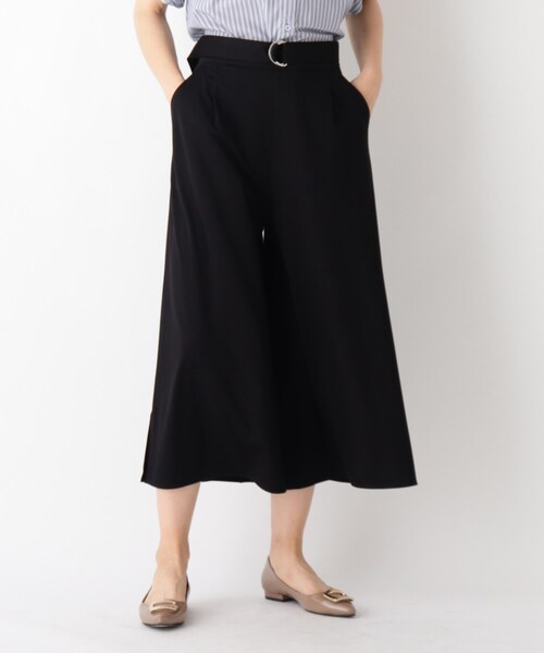 SOUP(スープ)の「◆【大きいサイズあり・13号・15号】ストレッチワイドパンツ(その他パンツ・レディース・ブラック/カーキ/ダークグレー・11/15 /13/09/07)」の2枚目の写真