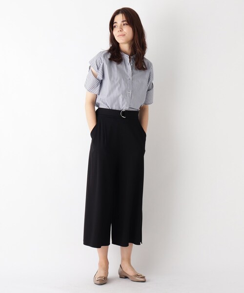 SOUP(スープ)の「◆【大きいサイズあり・13号・15号】ストレッチワイドパンツ(その他パンツ・レディース・ブラック/カーキ/ダークグレー・11/15 /13/09/07)」の9枚目の写真
