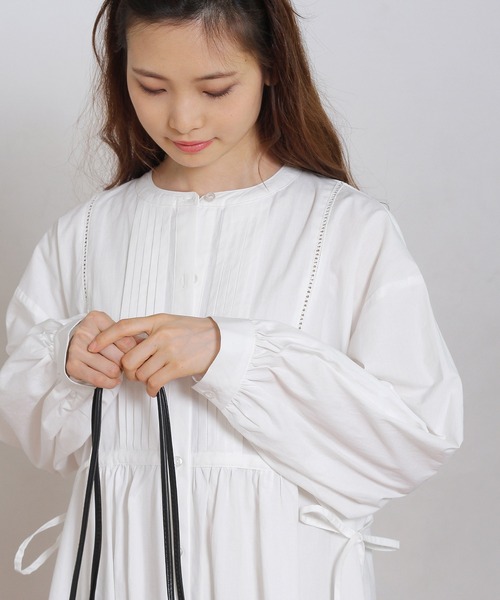 Crisp(クリスプ)の「ドレスシャツワンピース(ワンピース・レディース・ブラック/ホワイト/マスタード・FREE)」の22枚目の写真